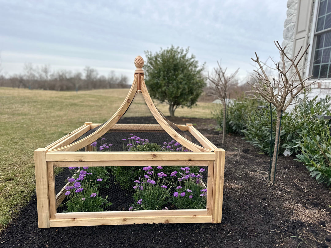 4x4 Cedar English Garden Cloche