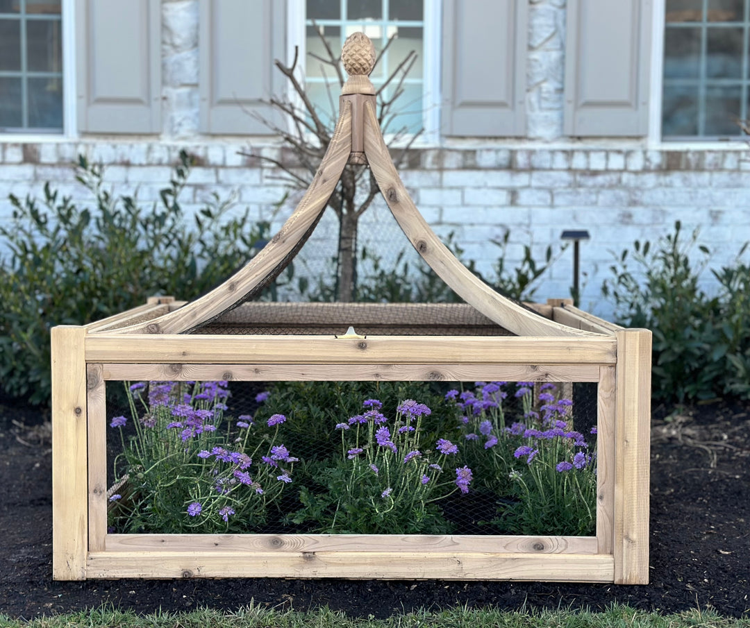 4x4 Cedar English Garden Cloche